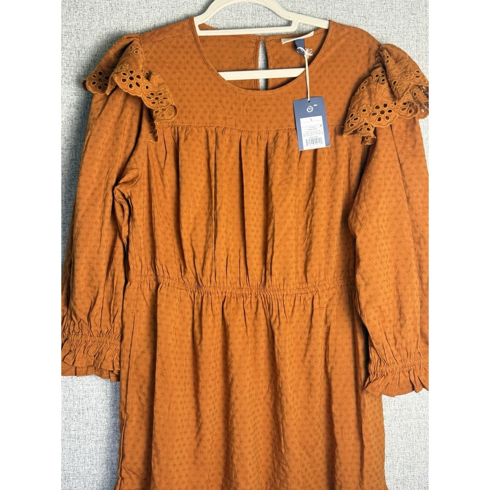 NWT Universal Thread Brown Rust Eyelet Balloon Sl… - image 2